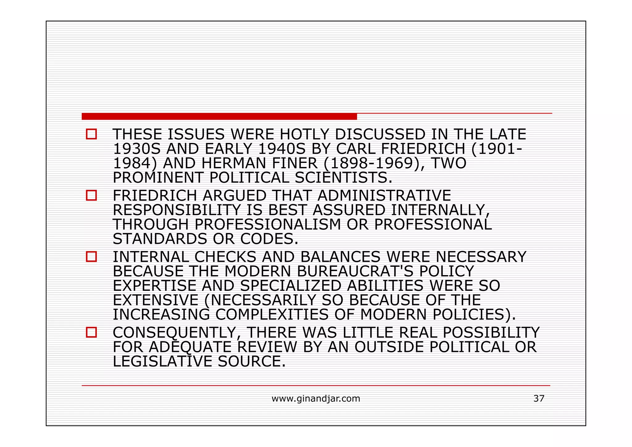 PUBLIC ADMINISTRATION AS A DEVELOPING DISCIPLINE