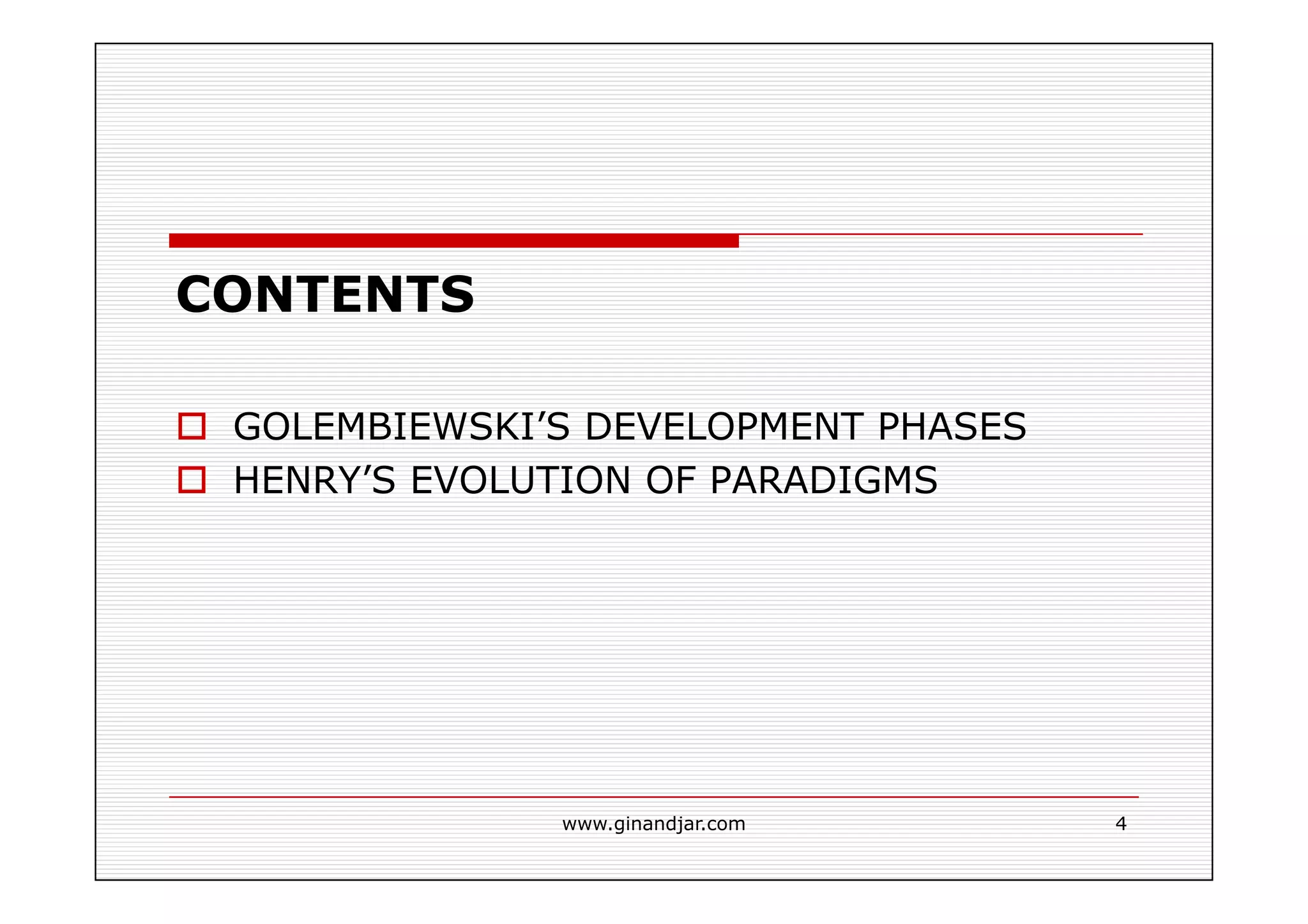 PUBLIC ADMINISTRATION AS A DEVELOPING DISCIPLINE