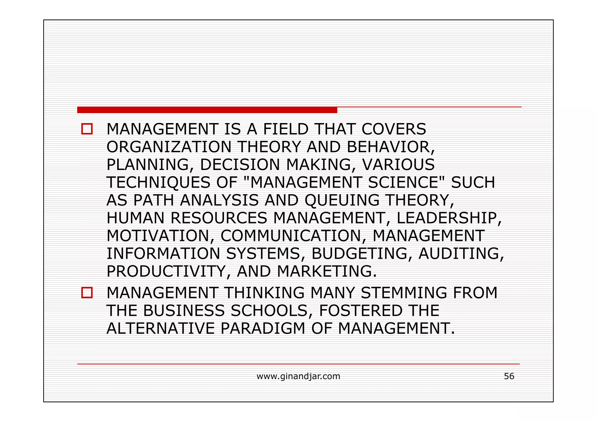 PUBLIC ADMINISTRATION AS A DEVELOPING DISCIPLINE