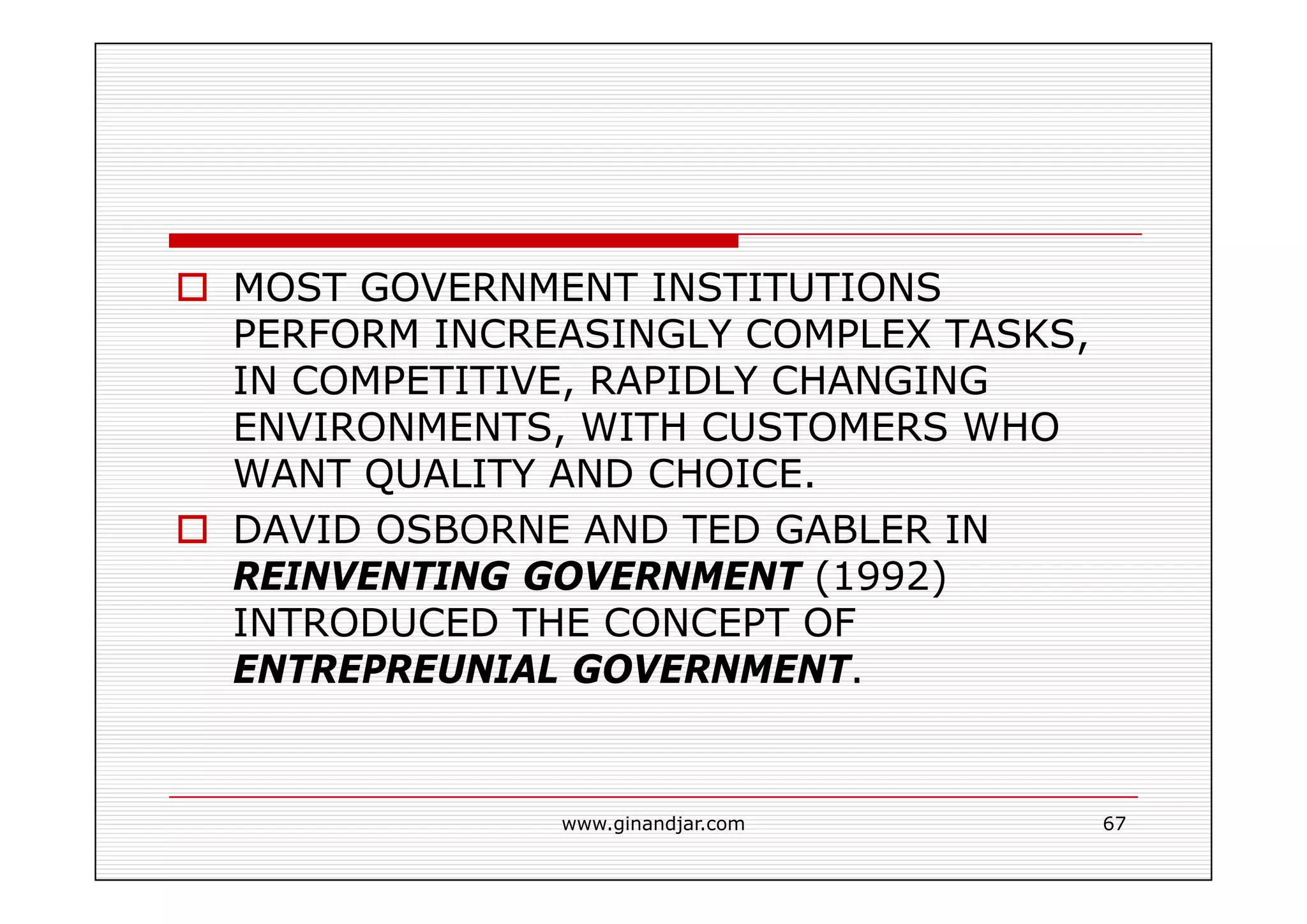 PUBLIC ADMINISTRATION AS A DEVELOPING DISCIPLINE