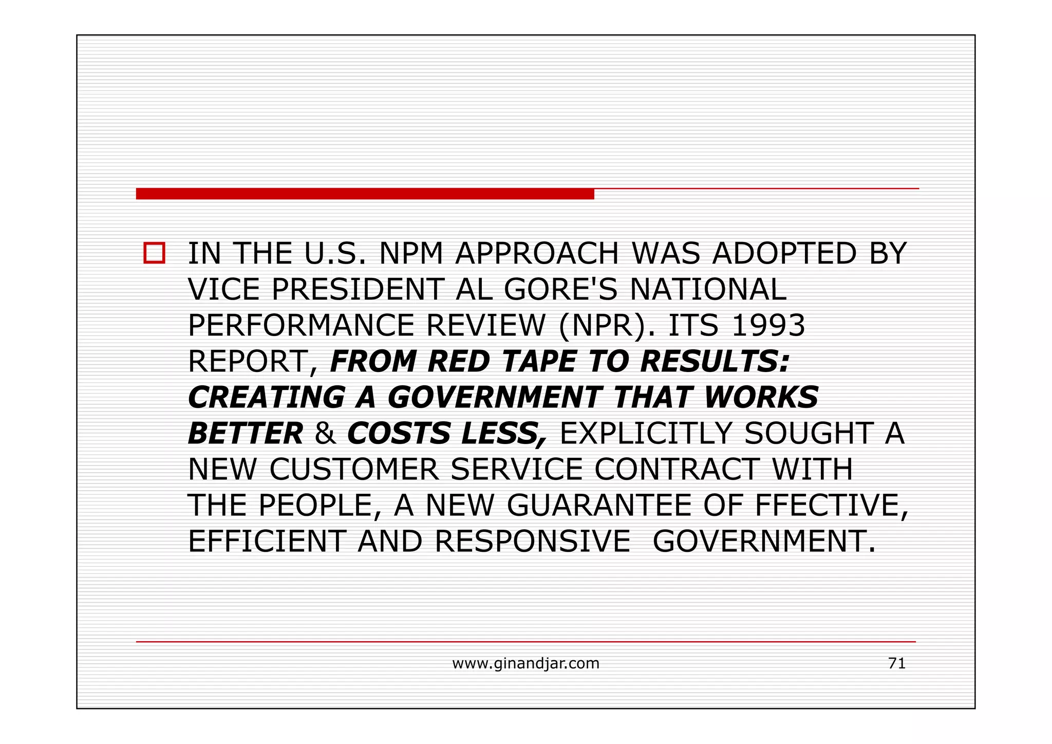 PUBLIC ADMINISTRATION AS A DEVELOPING DISCIPLINE