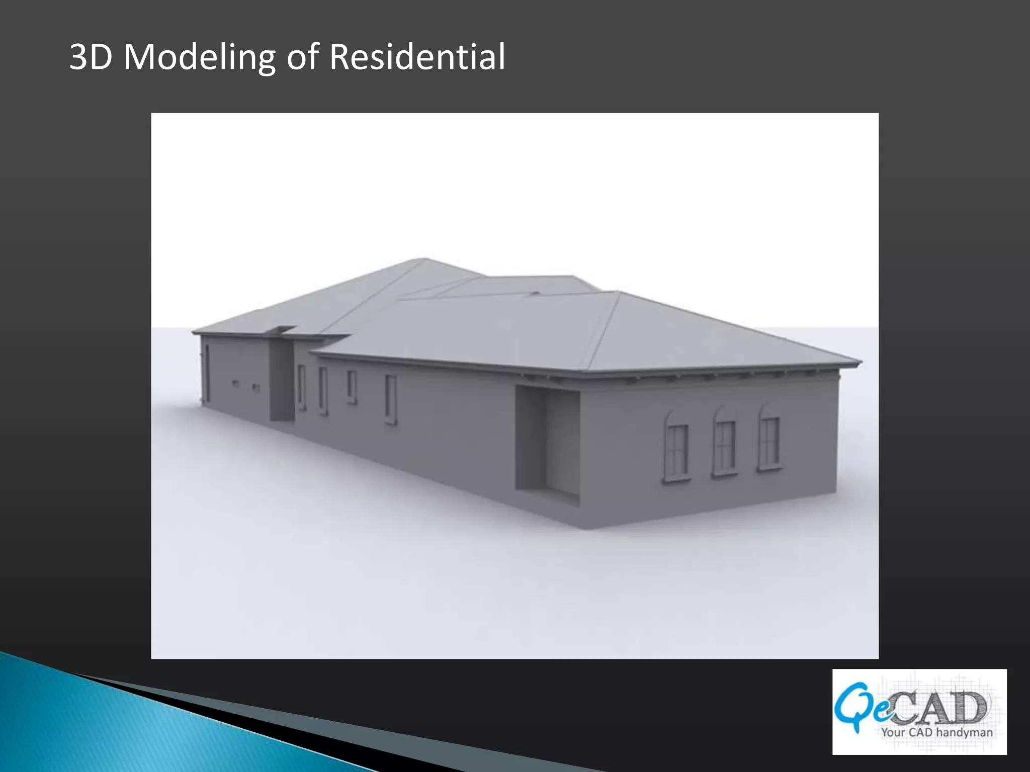 02 qe cad architectural 3 d modeling and rendering ppt | PPTX