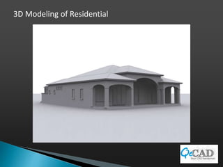 02 qe cad architectural 3 d modeling and rendering ppt | PPTX