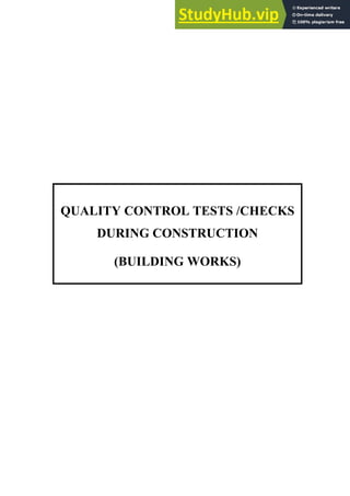 02 QUALITY CONTROL TEST REPORTS FORMATS | PDF