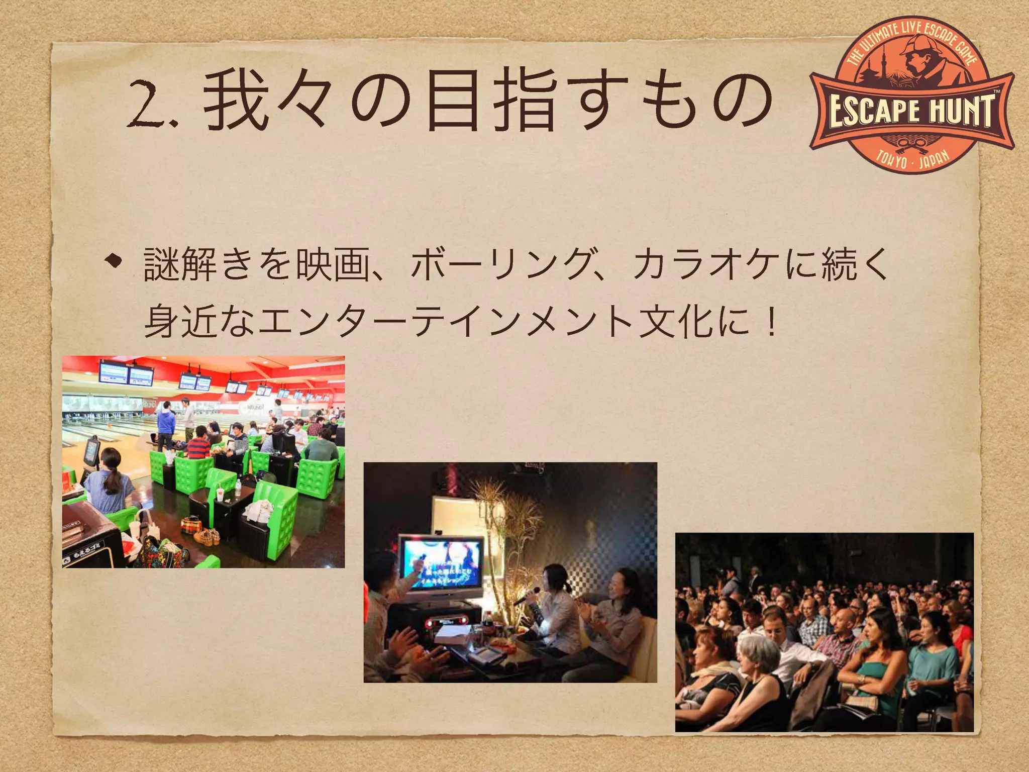 エスケープハントの取り組み