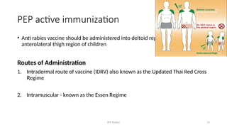Post Exposure Prophylaxis of Rabies UG level | PPTX