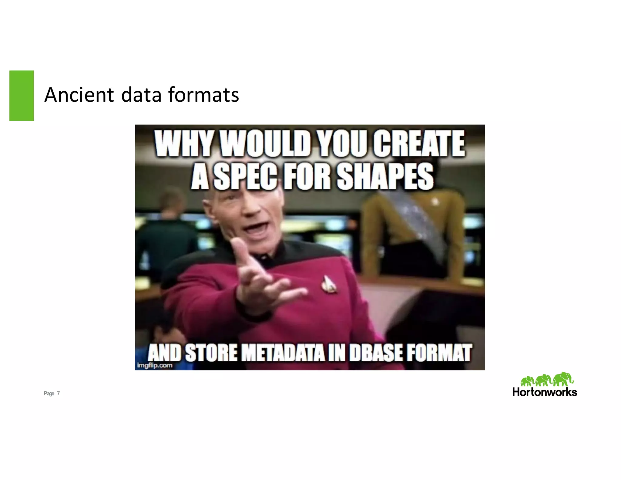 Page 7
Ancient data formats
 