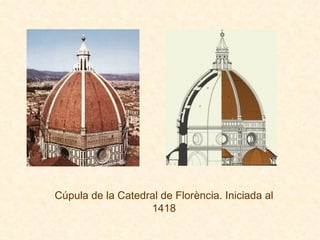 Cúpula de la Catedral de Florència. Iniciada al 1418 