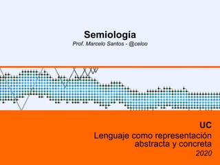Semiología
Prof. Marcelo Santos - @celoo
UC
Lenguaje como representación
abstracta y concreta
2020
 