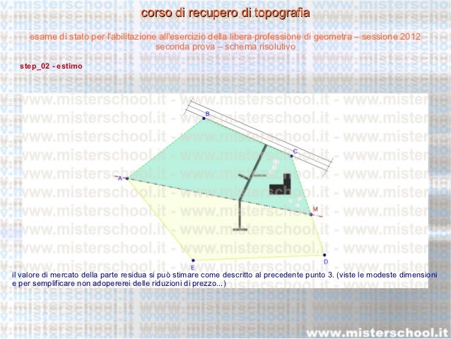 esame abilitazione geometri 2012 - risoluzione step_02 - estimo