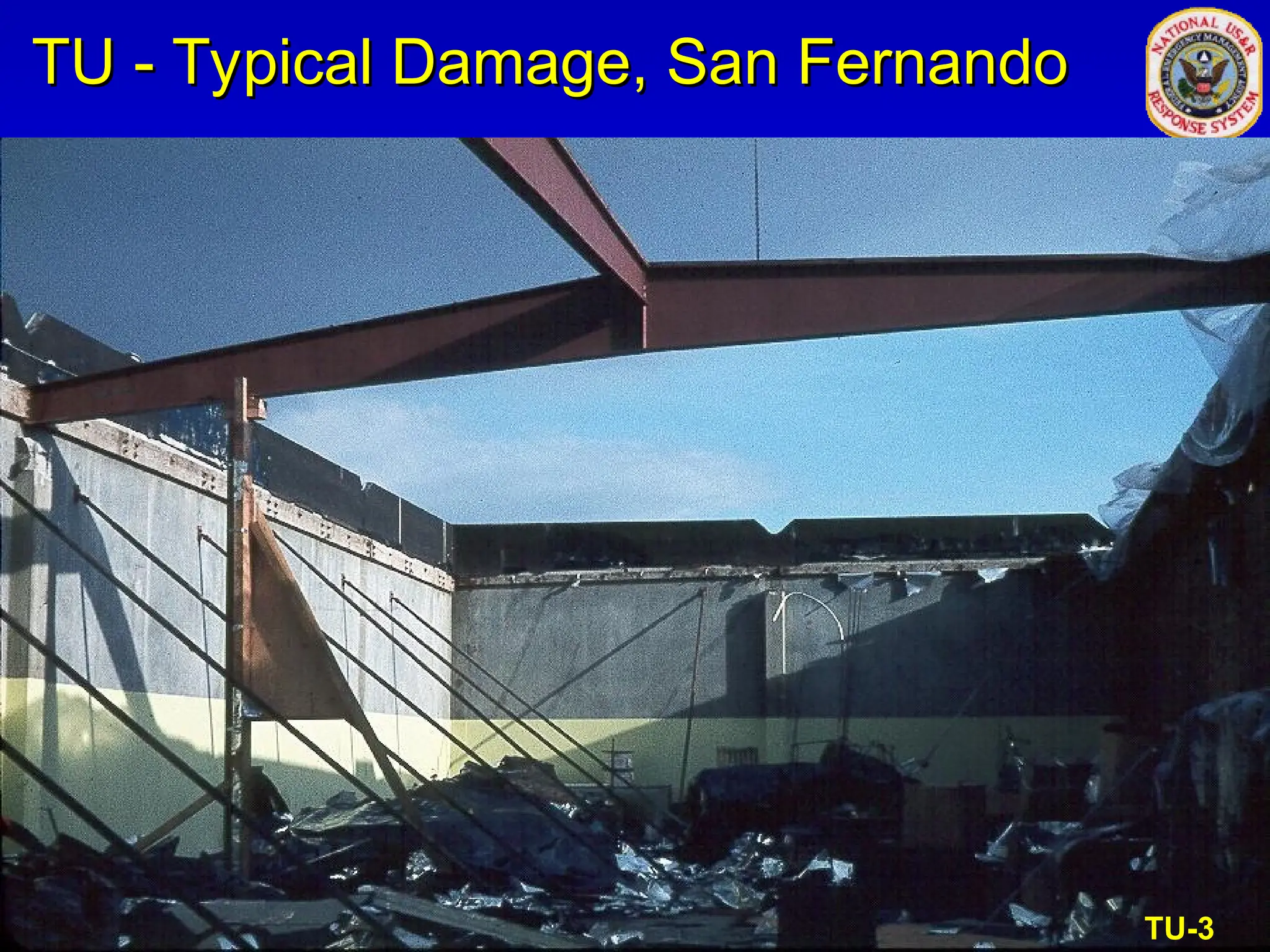 TU - Typical Damage, San Fernando
TU - Typical Damage, San Fernando
TU-3
 