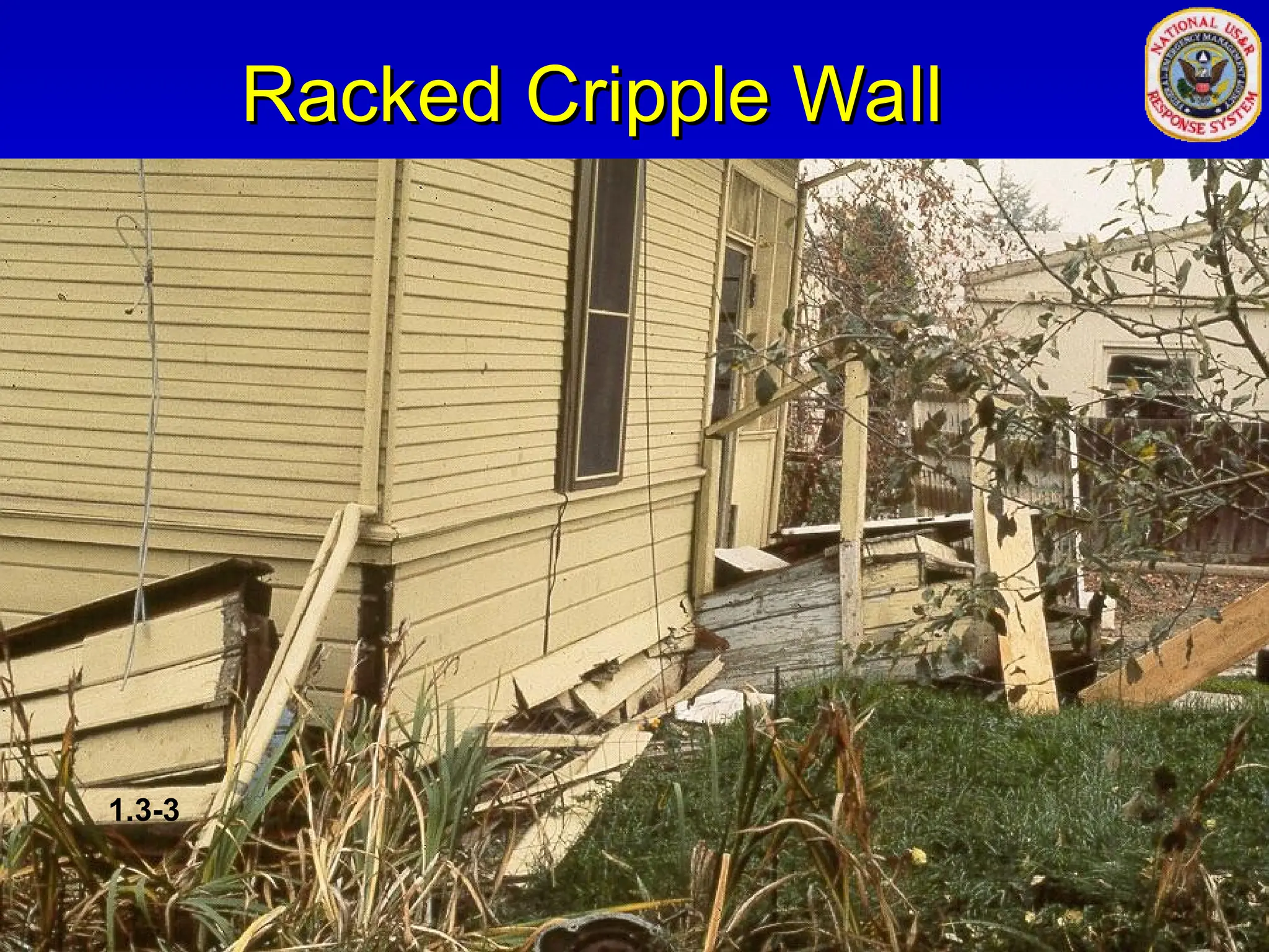 Racked Cripple Wall
Racked Cripple Wall
1.3-3
 