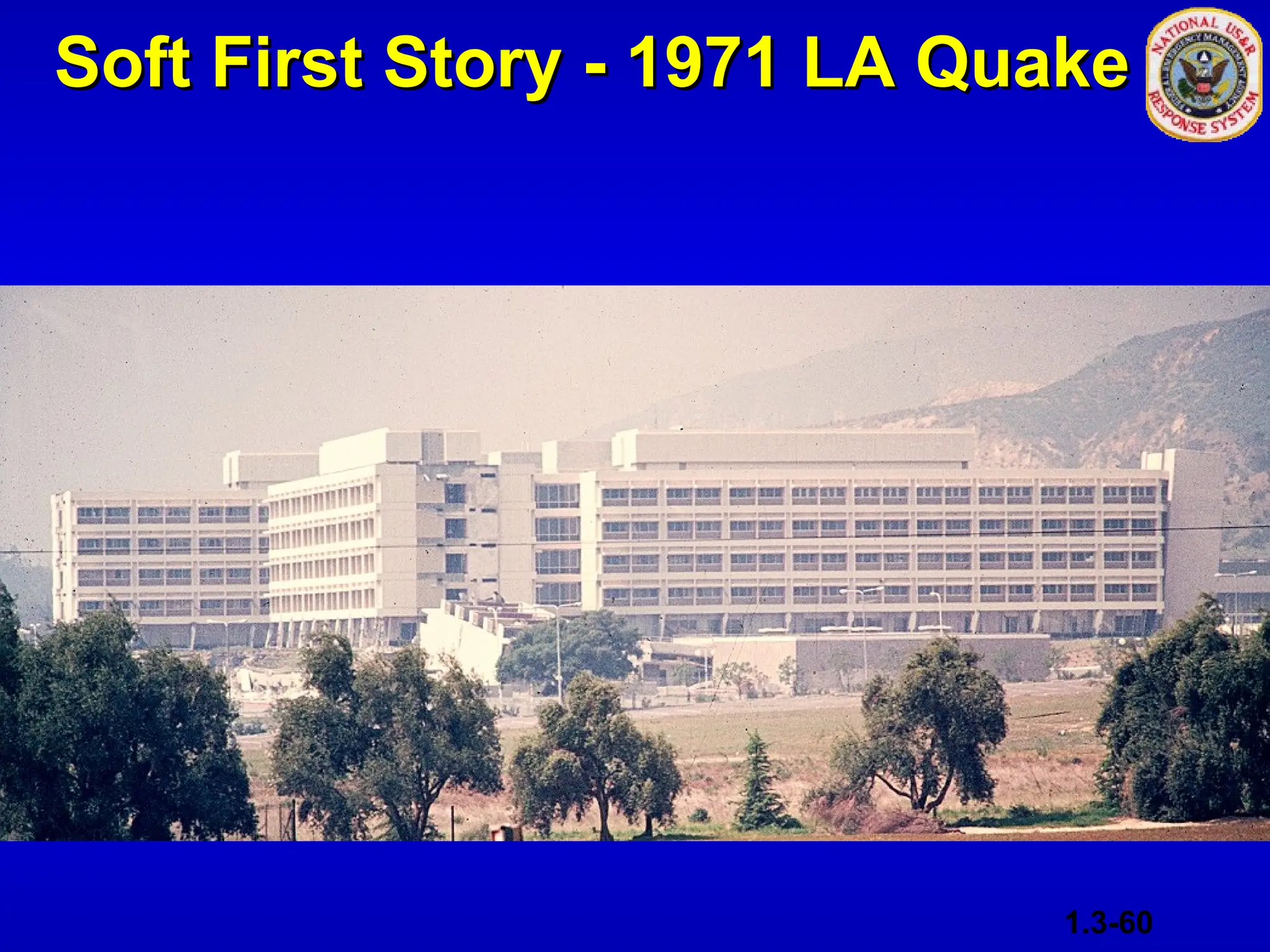 Soft First Story - 1971 LA Quake
Soft First Story - 1971 LA Quake
1.3-60
 