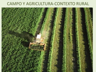 CAMPO Y AGRICULTURA-CONTEXTO RURAL
 