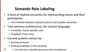 Semantic Role Labeling | PDF