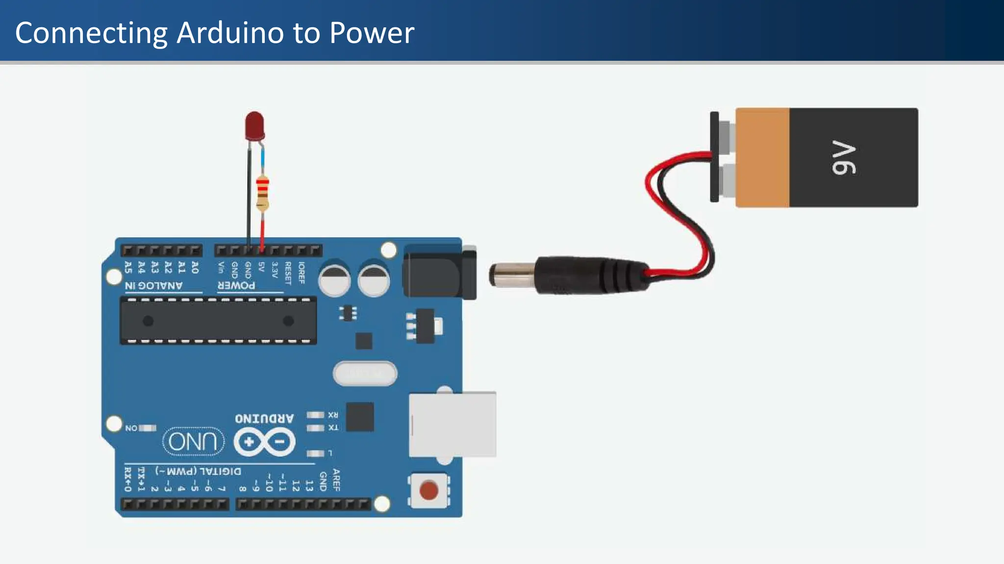 Connecting Arduino to Power
 