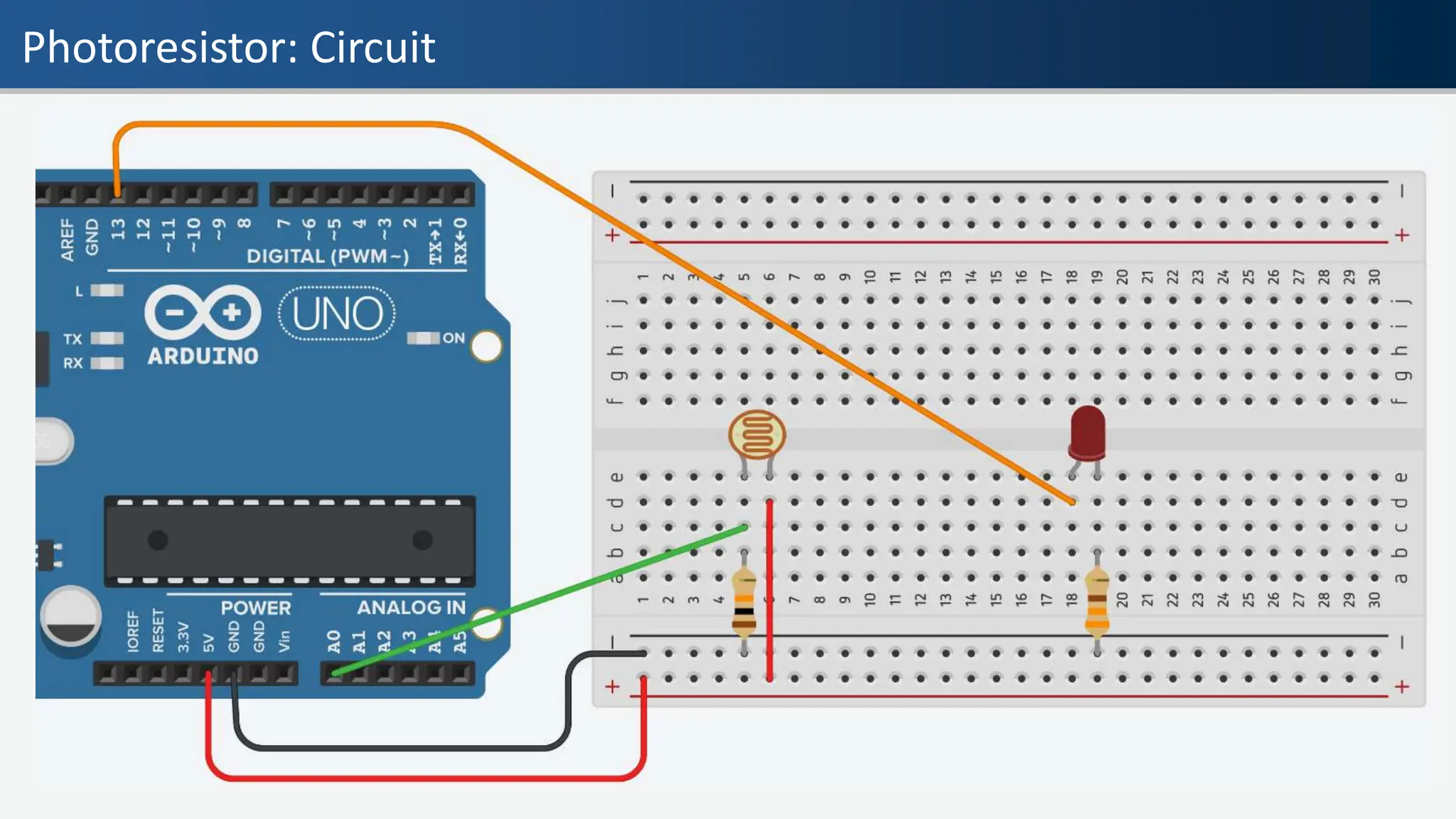 Photoresistor: Circuit
 