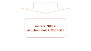 marzec 2018 r.
uruchomienie COR SGH
 