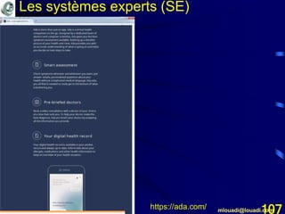 Mohamed Louadi, PhD mlouadi@louadi.com107
Les systèmes experts (SE)
https://ada.com/
 