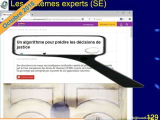 Mohamed Louadi, PhD mlouadi@louadi.com129
https://www.sciencesetavenir.fr/high-tech/data/la-justice-predictive-nouveau-bras-arme-de-la-justice_107664
Les systèmes experts (SE)
 