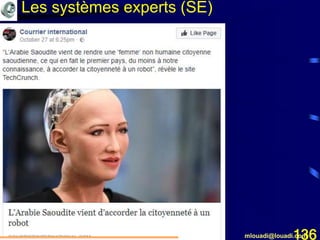 Mohamed Louadi, PhD mlouadi@louadi.com136
Les systèmes experts (SE)
 