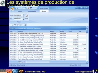 Mohamed Louadi, PhD mlouadi@louadi.com17
Les systèmes de production de
rapports (SPR)
 
