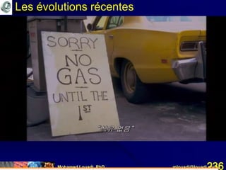 Mohamed Louadi, PhD mlouadi@louadi.com236
Les évolutions récentes
 