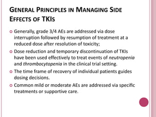 SIDE EFFECTS OF TKIs | PPTX