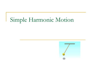Simple Harmonic Motion
 