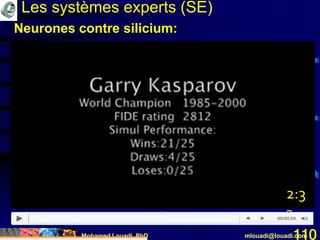 Mohamed Louadi, PhD mlouadi@louadi.com110
Les systèmes experts (SE)
Neurones contre silicium:
2:3
3
 