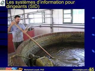 Mohamed Louadi, PhD mlouadi@louadi.com55
Les systèmes d’information pour
dirigeants (SID)
 