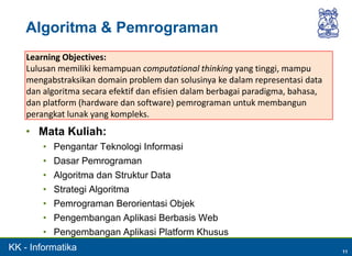 02 slide ap - penyusunan kurikulum s1 teknik informatika itb | PDF
