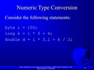 Primitive Data Types and Operations | PPT