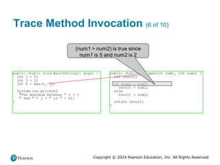 Copyright © 2024 Pearson Education, Inc. All Rights Reserved
Trace Method Invocation (6 of 10)
 