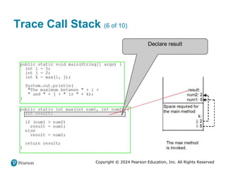 Copyright © 2024 Pearson Education, Inc. All Rights Reserved
Trace Call Stack (6 of 10)
 