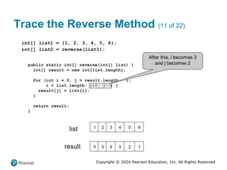 Copyright © 2024 Pearson Education, Inc. All Rights Reserved
Trace the Reverse Method (11 of 22)
 