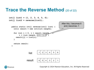 Copyright © 2024 Pearson Education, Inc. All Rights Reserved
Trace the Reverse Method (20 of 22)
 