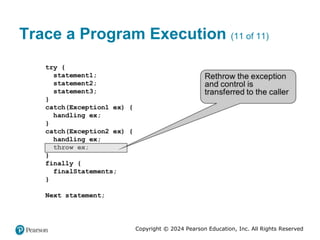 Copyright © 2024 Pearson Education, Inc. All Rights Reserved
Trace a Program Execution (11 of 11)
 