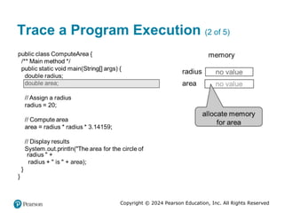 Copyright © 2024 Pearson Education, Inc. All Rights Reserved
Trace a Program Execution (2 of 5)
 