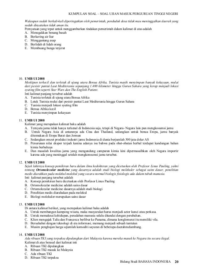 Unduh Contoh Soal Menemukan Inti Kalimat Penjelasan Dikdasmen