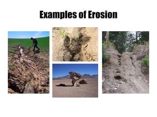 Examples of Erosion
 