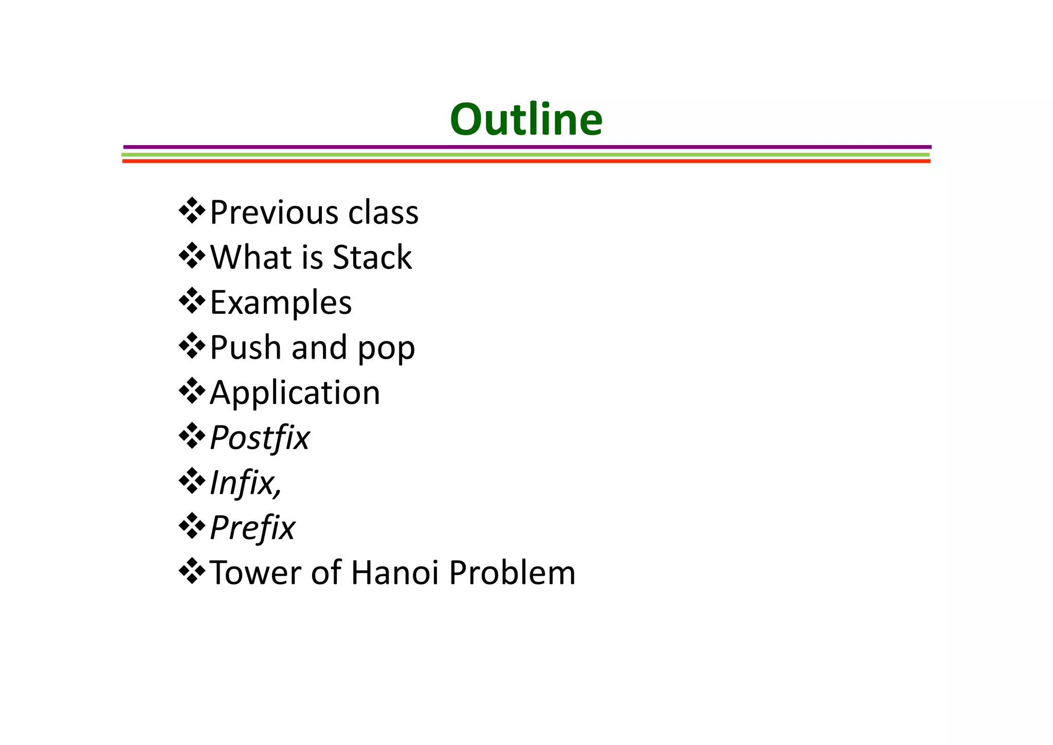 Stack Algorithm | PPT
