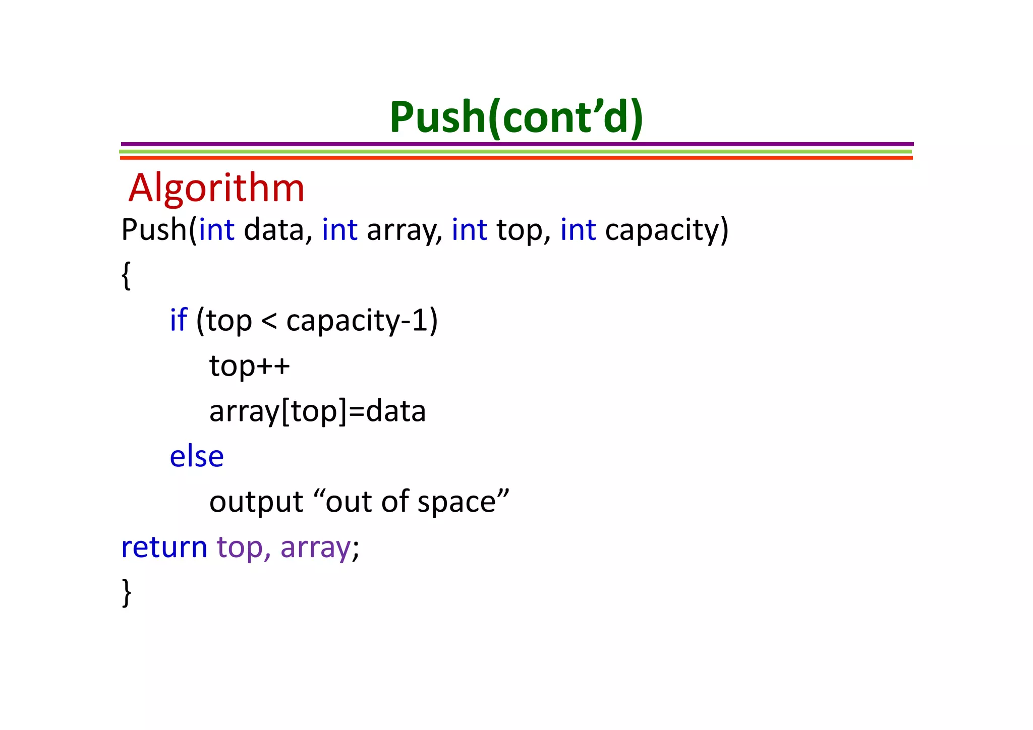 Stack Algorithm | PPT