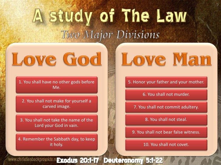 Study Of The Law Part 2 The 10 Commandments (13)