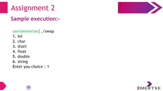 Sample execution:-
Assignment 2
 