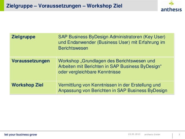 Workshop Technische Modifikation & Erstellung vom Berichten in SAP Bu… - Workshop Technische MoDifikation Erstellung Vom Berichten In Sap Business ByDesign 3 638