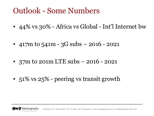 International Bandwidth and Pricing Trends in Sub-Sahara Africa  Slide 27