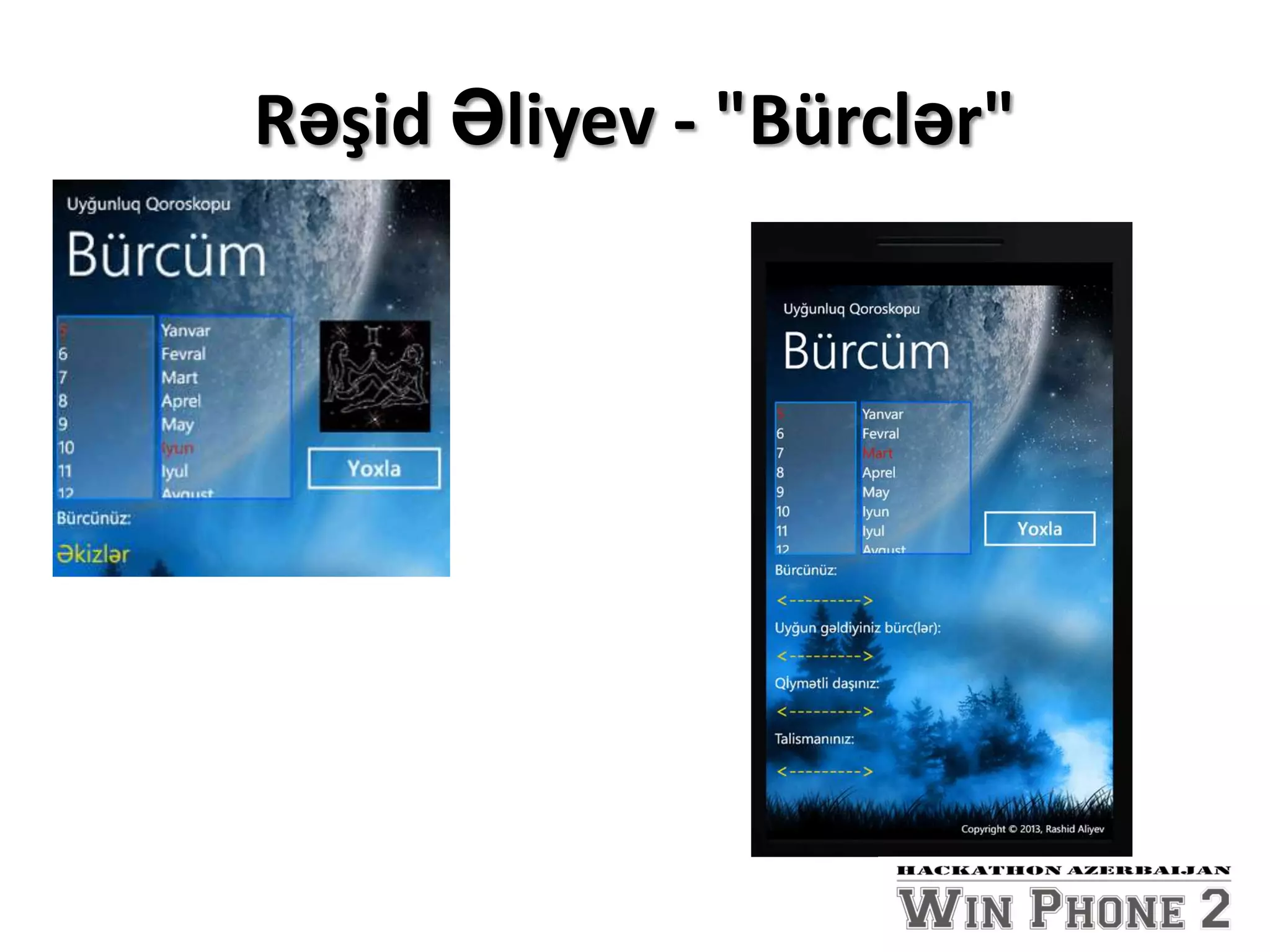 Rəşid Əliyev - "Bürclər"
 