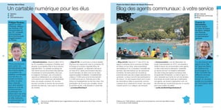 Digne-les-Bains (Alpes-de-Haute-Provence)

Un cartable numérique pour les élus

Blog des agents communaux : à votre service

✓ Tablette
✓ Élus
✓ Dématérialisation

✓ Site Internet
✓ Personnel communal
✓ Blog

Franck Di
Benedetto,

Philippe Rouleau,
adjoint au maire
d’Herblay, délégué
aux finances, à la
communication et
aux TIC, conseiller
communautaire
de la Communauté
d’agglomération
du Parisis

70

“Nous poursuivons
notre action de
dématérialisation des
documents papier.
L’acquisition de
tablettes numériques
pour les élus du
conseil municipal
va dans ce sens.
Deux objectifs
sont ainsi atteints :
réduire le coût de
fonctionnement
et participer à la
préservation de notre
environnement. Avec
un effet inattendu :
le renforcement de
la démocratie.”
Vive la République numérique !

■ Dématérialisation. Depuis le début 2012,
les 35 conseillers municipaux d’Herblay sont
équipés d’une tablette iPad et de la solution
logicielle KBox. Ce cartable numérique de
l’élu réunit tous les documents des séances
municipales et communautaires, ainsi que
le magazine municipal. Les convocations,
rapports et délibérations du conseil et des
commissions sont désormais dématérialisés.
Avec une simple connexion 3G, les élus
peuvent consulter et annoter les documents
pendant les séances, mais aussi en situation
de mobilité.

Objectif 3G. La commune a choisi la tablette
iPad pour son ergonomie, avec la connexion 3G
d’Orange et la solution logicielle KBox de
la société Qualigraf. Le dispositif a été lancé
en mars 2012, après une formation des élus
et une transition de deux mois sur les deux
supports (papier et tablette). L’investissement
s’élève à 15 000 euros et le fonctionnement
à 10 000 euros par an, financés par la Ville
(retour sur investissement en dix-huit mois). Une
participation de 30 euros par conseiller, durant
la première année, a été adoptée à l’unanimité.
> p.rouleau@herblay.fr

■

Commune de 26 000 habitants dans l’agglomération de Parisis, située dans le Val-d’Oise, à la limite
des Yvelines.

Toute reproduction du présent ouvrage, totale ou partielle, quel que soit le support, est strictement interdite.

premier adjoint
au maire de Digneles-Bains, délégué
aux finances,
au personnel et
à l’administration
générale

Gestion interne de la collectivité

Herblay (Val-d’Oise)

71
Blog enrichi. Depuis le 1er mars 2013, les
agents municipaux de la commune de Digneles-Bains ont leur blog : www.ensembleau
servicedetous.fr. Ils y consultent l’actualité des
services, des informations sur les ressources
humaines, les bons plans de l’amicale du
personnel ainsi que deux pages réservées aux
syndicats. Le blog s’enrichit des participations
de chacun. Un seul espace réunit donc toutes
les informations utiles au personnel, comme
l’adresse de la médecine du travail, mais aussi
l’exploit sportif d’un collègue, par exemple.

■

■ Communication. Lors de l’élaboration du
projet d’administration en 2012, une enquête a
révélé le besoin de communication entre agents.
La Ville a alors lancé la démarche “ensemble
au service de tous” et chargé le webmestre
de créer le blog des agents municipaux avec
le logiciel libre Wordpress. La mise en ligne n’a
donc nécessité que l’achat du nom de domaine
et le temps de travail investi par le webmestre.
Les agents, qui doivent s’approprier l’outil, ont
été informés par courriel ainsi que par un courrier
joint à leur bulletin de salaire.
> cyrille.devillele@dignelesbains.fr

“Le site Internet des
agents de la Ville
de Digne-les-Bains
est destiné à les
accompagner au
fil de l’actualité des
différents services
municipaux et à
donner un nouveau
souffle à la circulation
de l’information dans
la mairie.”

Préfecture de 17 000 habitants, membre de la Communauté de communes Asse Bléone Verdon
(17 communes et 24 626 habitants).
parolesdelus.com

 