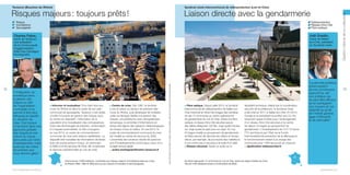 Syndicat mixte intercommunal de vidéoprotection (Loir-et-Cher)

Risques majeurs : toujours prêts !

Liaison directe avec la gendarmerie

✓ Risque
✓ Inondations
✓ Sauvegarde

✓ Vidéoprotection
✓ Réseau Intra-Cité
✓ Fibre optique

Joël Graslin,

Charles Fabre,

maire de Sellessur-Cher, président
du Syndicat mixte

72

“L’intégration du
numérique dans
la gestion des
risques au sein
de l’organisation
municipale nous
permet d’être plus
efficaces et réactifs
en situation de
crise. Ces travaux
s’inscrivent dans une
approche globale
des risques et une
culture du risque
éprouvées par notre
investissement, mais
aussi par les crises
récurrentes que
nous devons gérer.”

■ Informer et mutualiser. Pour faire face aux
crues du Rhône et dans le cadre de son plan
communal de sauvegarde, Tarascon s’est dotée
d’outils innovants de gestion des risques avec,
au centre du dispositif, l’information de la
population et la mutualisation des connaissances.
Outre des technologies de prévision, d’information
et d’appels automatisés, la Ville a inauguré,
en mai 2012, un poste de commandement
communal de crise avec liaisons satellitaires. Le
dispositif doit mutualiser les informations de terrain
avec les autres acteurs locaux, en particulier
le SDIS13 et les services de l’État, afin d’optimiser
la réponse opérationnelle en cas de crise.

Centre de crise. Dès 1997, le territoire
a mis en place un serveur de prévision des
crues du Rhône, puis développé de multiples
outils numériques dédiés à la gestion des
risques, une plateforme web cartographique
dynamique, la remontée d’informations en
temps réel depuis des capteurs météorologiques,
de niveaux d’eau et vidéos. En mai 2012, le
poste de commandement communal de crise
est installé au centre de secours du SDIS.
L’ensemble des solutions résulte de quatorze
ans d’investissements communaux, issus d’un
budget annuel dédié.
> andre.montagnier@mairie-tarascon.fr

■

Commune de 13 000 habitants, confrontée aux risques majeurs d’inondations liées aux crues
du Rhône (1856, 1994 et 2003) ainsi qu’aux risques d’incendies et technologiques.
Vive la République numérique !

Toute reproduction du présent ouvrage, totale ou partielle, quel que soit le support, est strictement interdite.

maire de Tarascon,
vice-président
de la Communauté
d’agglomération
Arles Crau Camargue
Montagnette

■ Fibre optique. Depuis juillet 2013, le Syndicat
intercommunal de vidéoprotection de Selles-surCher transmet en direct les images des caméras
de ses 12 communes au centre opérationnel
de gendarmerie du Loir-et-Cher. Grâce à la fibre
optique, le réseau Intra-Cité sécurisé assure
des débits atteignant 100 Mo, vingt-quatre heures
sur vingt-quatre et sept jours sur sept. Un mur
d’images installé au groupement de gendarmerie
de Blois permet de visionner les vidéos en temps
réel et, par exemple, de poursuivre des malfaiteurs
d’une commune à une autre à la suite d’un délit.
■ Réseau sécurisé. Après un audit sur la

faisabilité technique, réalisé par le coordinateur
sécurité de la préfecture, le Syndicat mixte
a été créé en 2011 à Selles-sur-Cher. En 2013,
Orange et le prestataire local Mac and Co ont
remporté l’appel d’offres pour l’aménagement
d’un réseau Intra-Cité sécurisé et le centre
de déport d’images au groupement de
gendarmerie. L’investissement de 314 113 euros
TTC est financé par l’État via le Fonds
interministériel de prévention de la délinquance,
le fonctionnement restant à la charge des
communes pour 1 650 euros par an chacune.
> dgs@mairie-sellessurcher.fr

“La sécurité publique,
préoccupation
de nos concitoyens
aujourd’hui, est
une politique qui
ne peut être efficace
qu’en partageant
nos moyens et nos
objectifs au profit
de l’intérêt général,
gage d’efficacité
et de rationalité.”

Syndicat regroupant 12 communes du Loir-et-Cher, ayant son siège à Selles-sur-Cher,
ville de 4 700 habitants située à 43 kilomètres de Blois.
parolesdelus.com

Gestion interne de la collectivité

Tarascon (Bouches-du-Rhône)

73

 